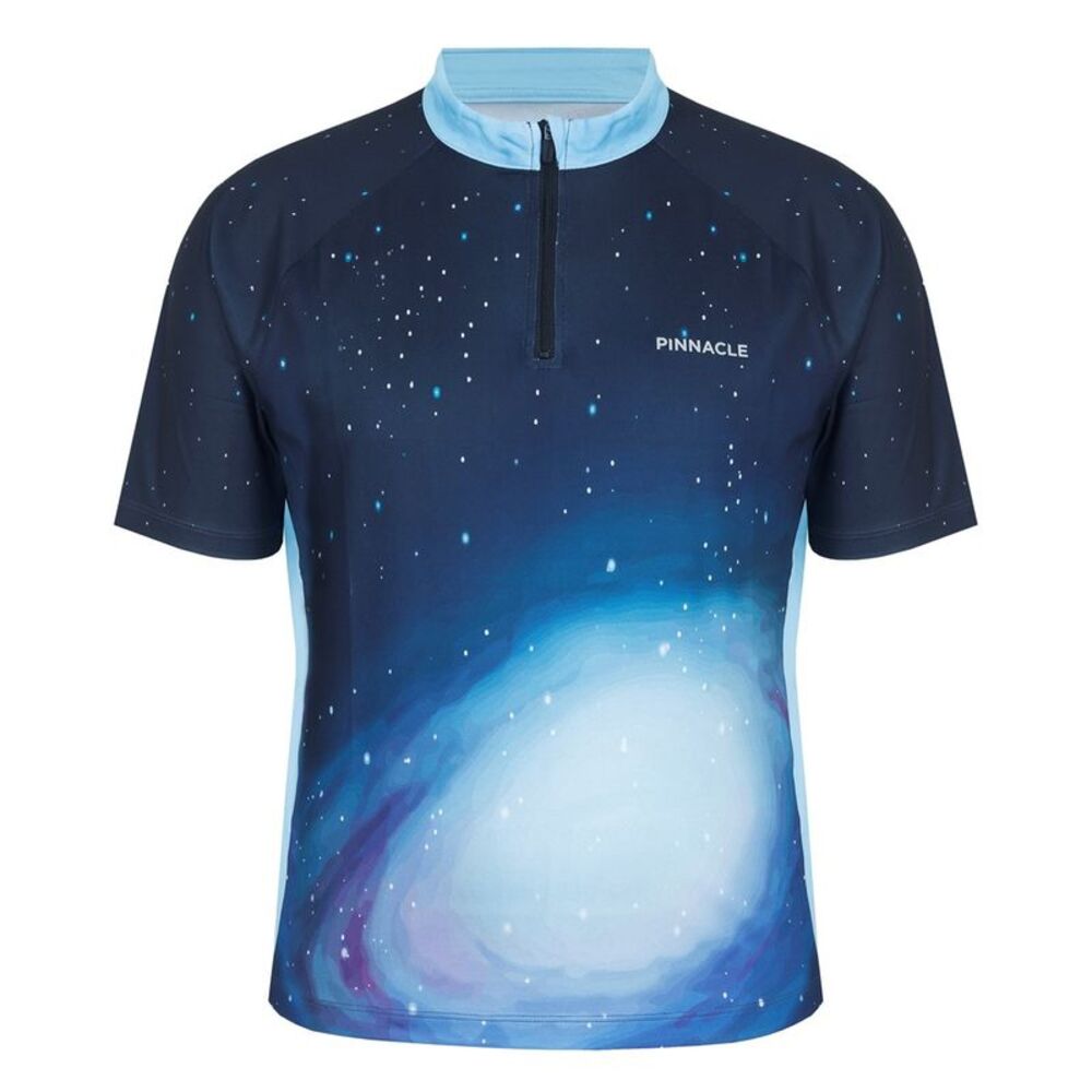 Pinnacle Mens Starry Sky Cycling Jersey / Blue